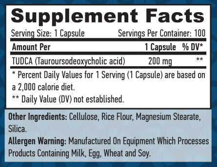 VCAP TUDCA 200 mg/100