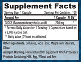 VCAP TUDCA 200 mg/100