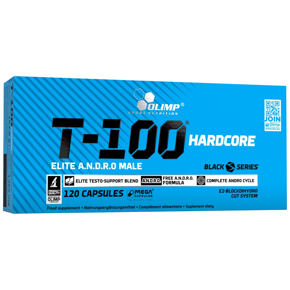 T-100 Hardcore Elite Andro Male - 120 capsules