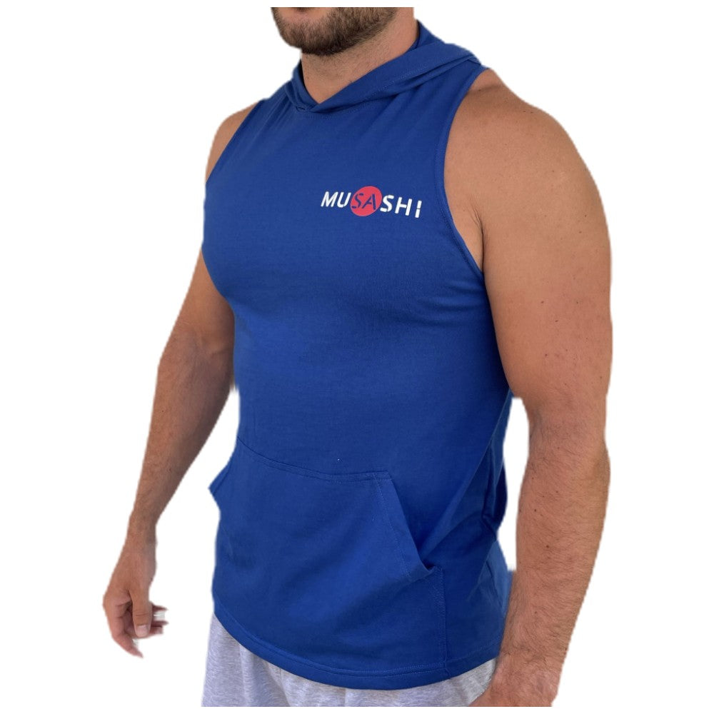 Débardeur avec sweat à capuche - bleu