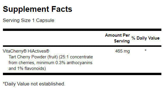 Cherry tarte 465 mg - 60 capsules