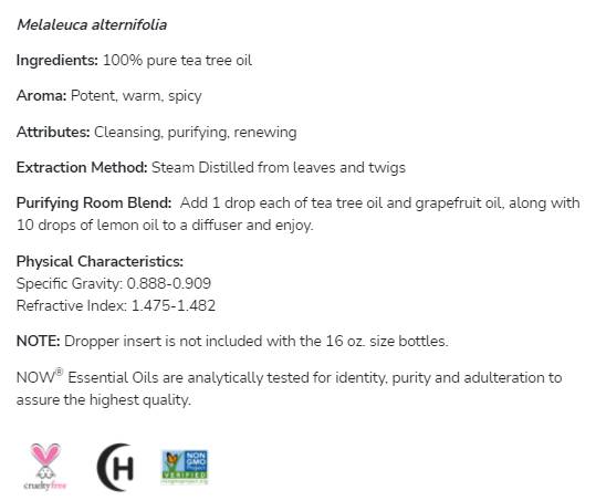 Huile d'arbre à thé | 100% pur melaleuca alternifolia - 30 ml