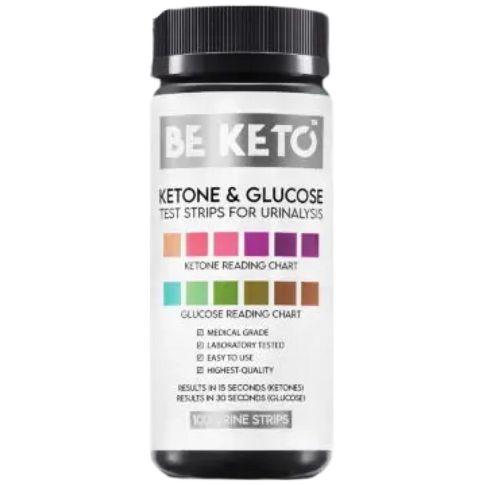 Bandes de test de cétone et de glucose - 100 pcs.