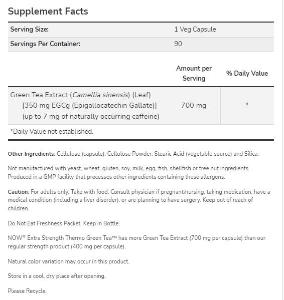 Thermo Green Tea ™ | Extra Strength - 90 capsules