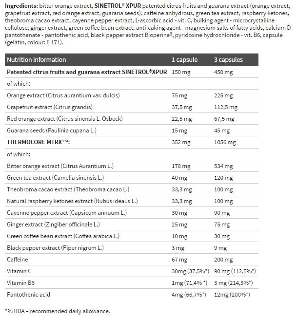 Capsules thermo stim 60
