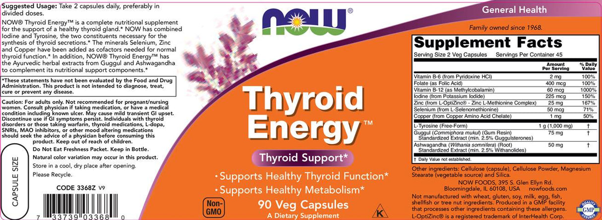 Énergie thyroïdienne - 180 capsules