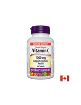 Vitamine C à libération prolongée - Vitamine C 1000 mg, 60 comprimés avec e<tc>XTEND</tc>communiqué de presse <tc>Webber Naturals</tc>
