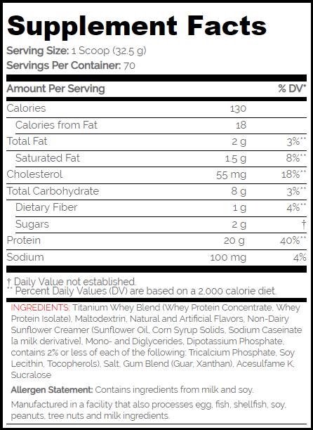 Titane Whey/Essential - 2270 grammes