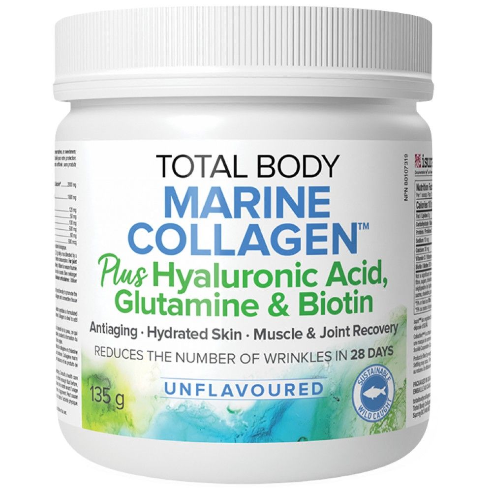 Collagène marin du corps total ™ avec acide hyaluronique et biotine - 135 grammes
