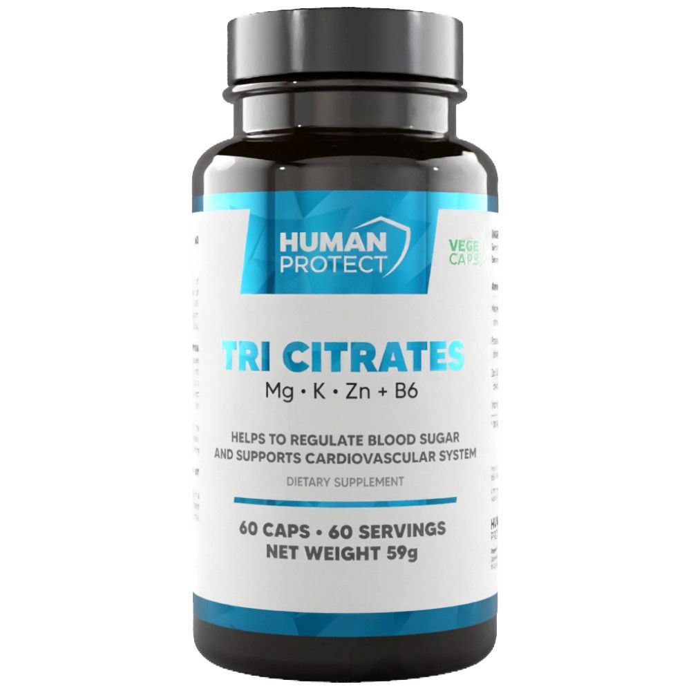 Tri Citrate | Magnésium + potassium + zinc - 60 capsules