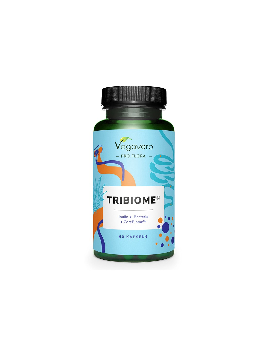 Inulin + probiotique Tribiome® - 10 milliards de probiotiques actifs, 60 capsules