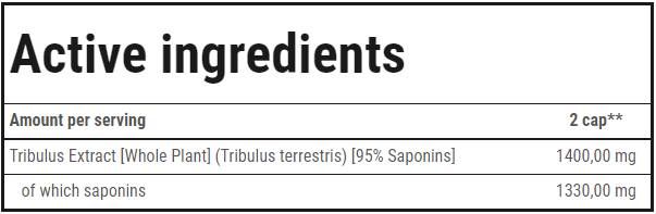 Tribulon Black - Tribulus terrestris 95% | Formule masculine ultime - 60 capsules