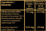 Tribulus 1000 mg | Extrait de fruits avec 90% de saponines - 100 comprimés