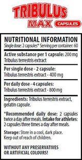 Tribulus max caps 200 mg 120 capsules