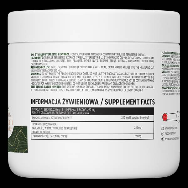Tribulus terrestris extrait 90% | Poudre 100 grammes