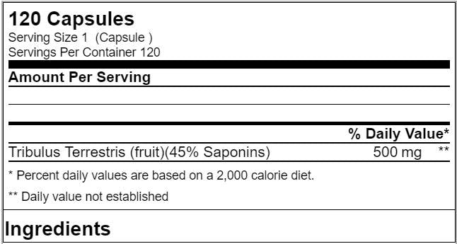Capsules Tribulus XS 120