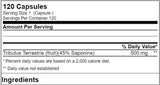Capsules Tribulus XS 120