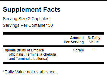 Triphala 500 mg - 100 capsules