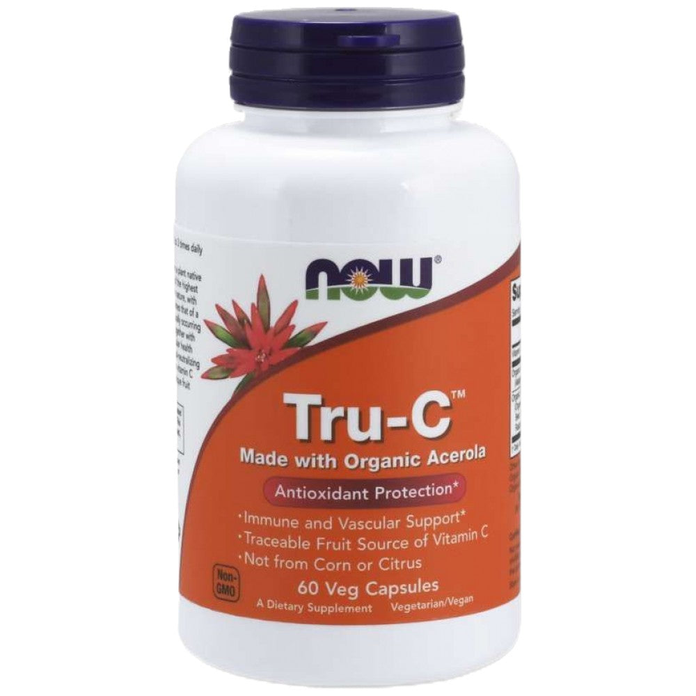 Tru-c | 100 mg de vitamine C à partir d'Acerola - 60 capsules