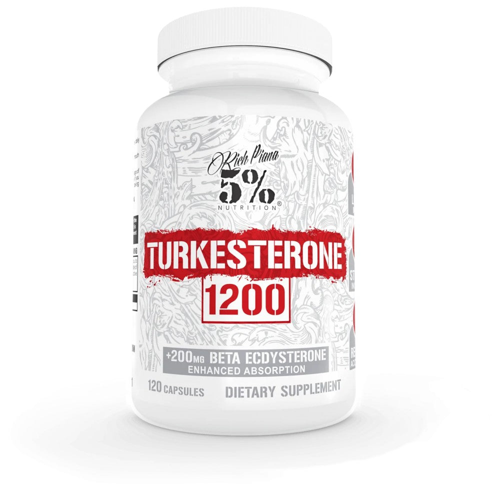 Turkesterone 1200 | avec bêta-ecdysterone et astragin - 120 capsules