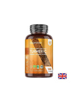 Prendre soin des os, des articulations et du cœur - curcuma + gingembre et bio de poivre noir, 180 capsules - curcuma