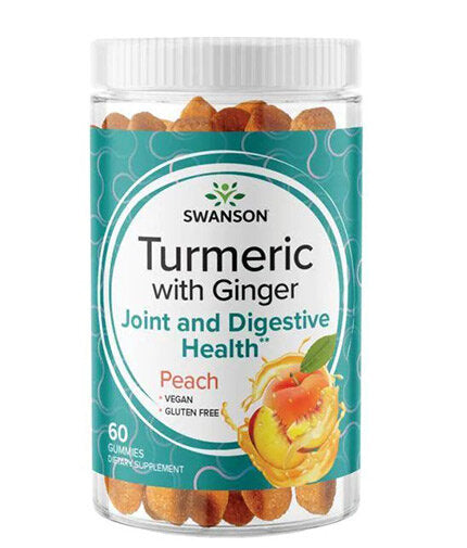 Curcuma avec gummies au gingembre | Mangue - 60 comprimés à croquer