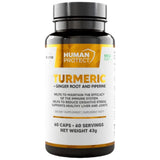 Curcuma avec racine de gingembre | avec 95% de curcuminoïdes et 5% de gingerols - 60 capsules