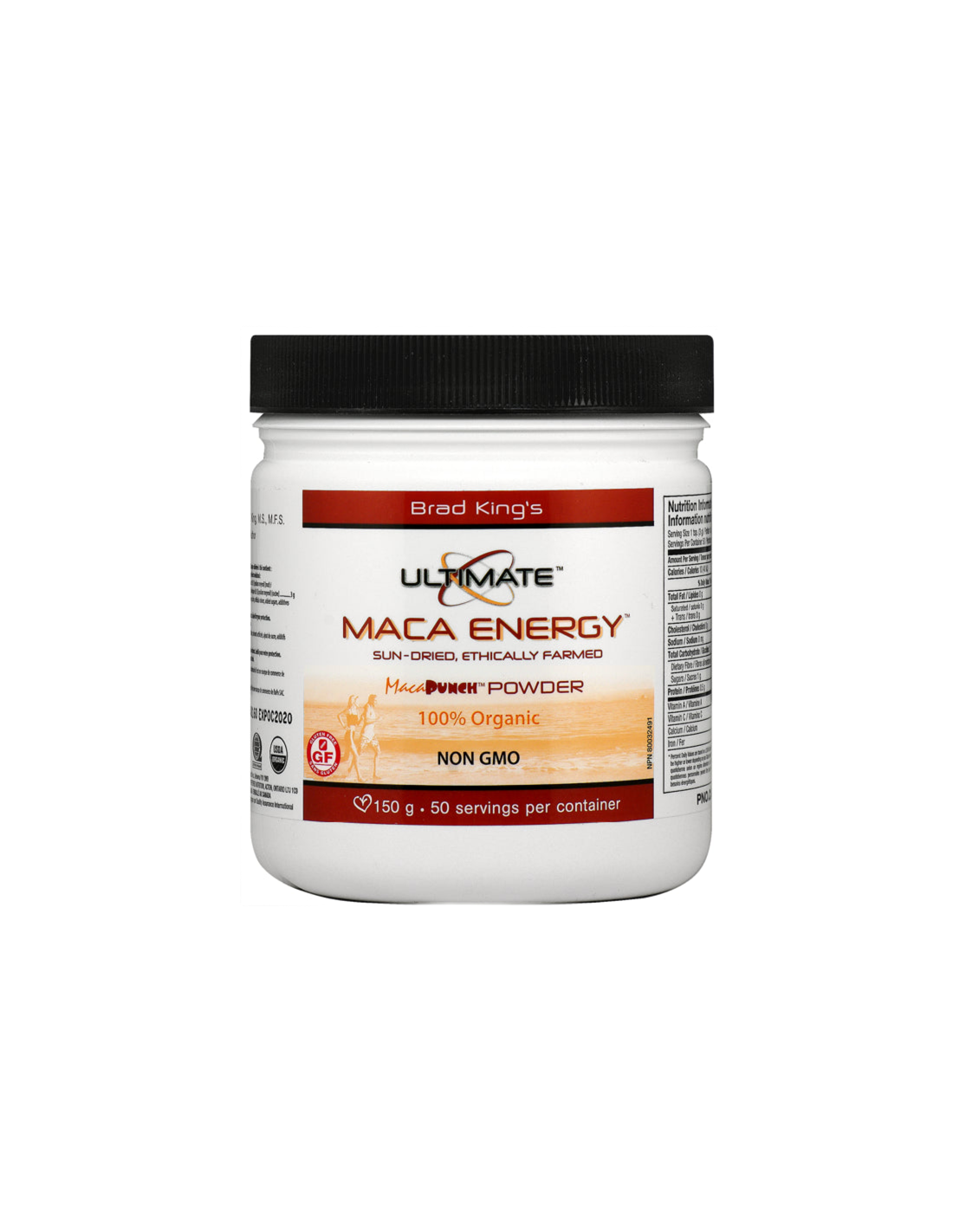 Ultimate® Maca Energy Bio/Maca 150 g poudre x 50 doses <tc>Natural Factors</tc>