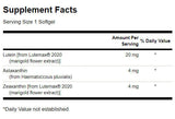 Antioxydant oculaire ultime 28 mg - 30 softgels