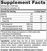 Omega ultime 1280 mg - 60 capsules de gel