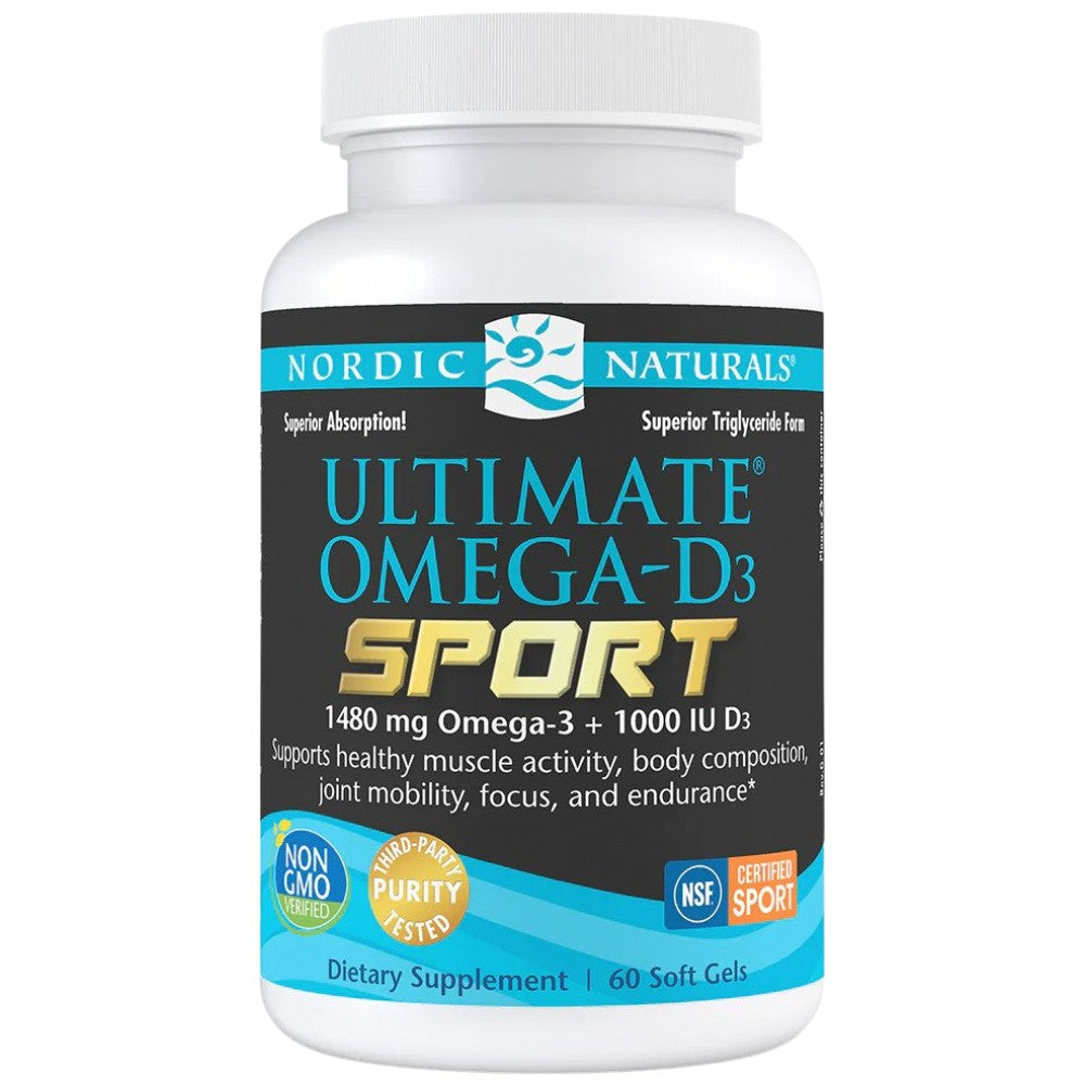 Ultime Sport Omega-D3 1480 mg - 60 capsules de gel