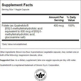 Capsules ultra folate 400 mcg 30