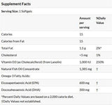 Ultra Omega 3-D avec de la vitamine D-3 - 180 capsules de gel