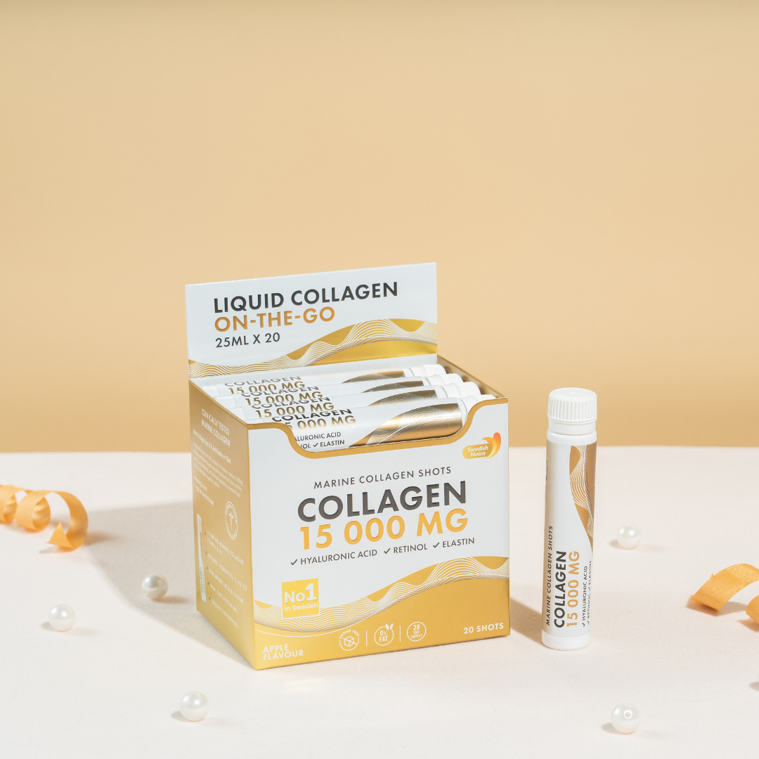Collagène de poisson 15 000 mg avec du rétinol, de l'élastine et de l'acide hyaluronique - 20 x 25 ml