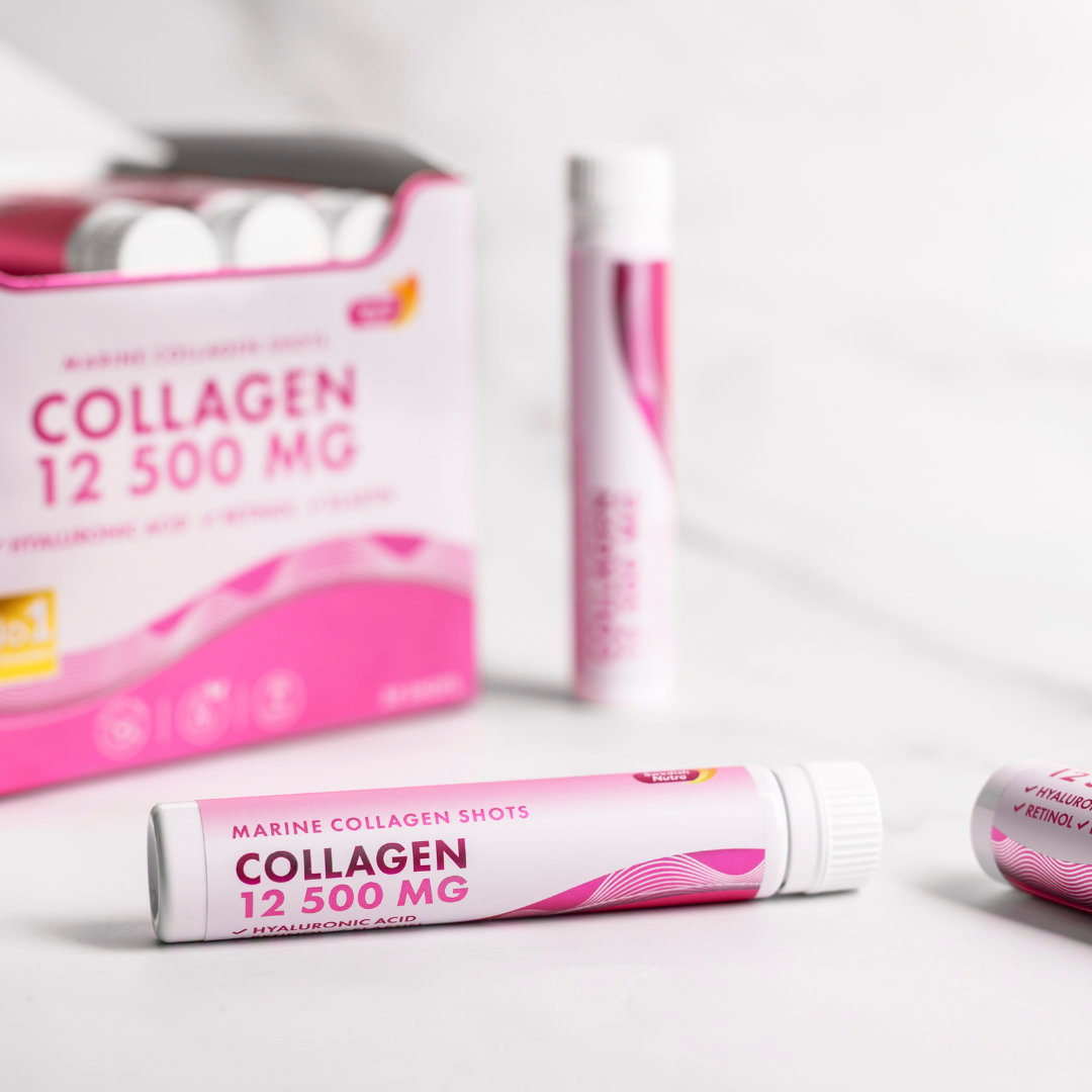 Collagène de poisson 12 500 mg avec du rétinol, de l'élastine et de l'acide hyaluronique - 20 x 25 ml