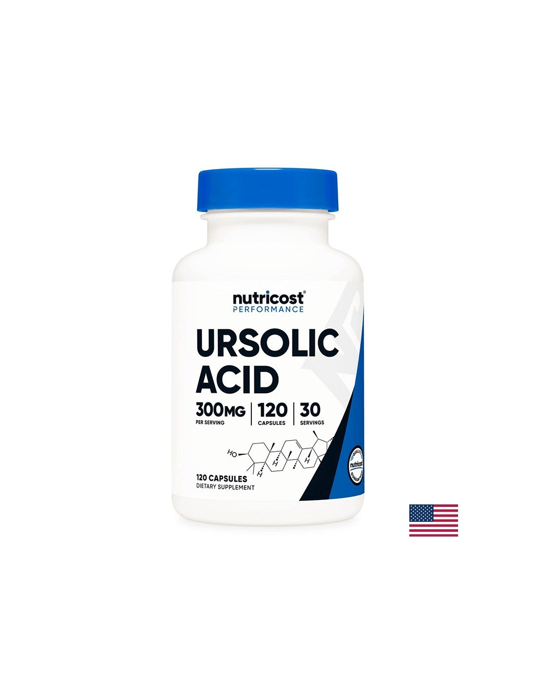 Fonction musculaire - Acide ursolique (Acide ursolique), 120 capsules <tc>Nutricost</tc>