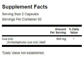 Uva Ursi Leaf 450 mg - 100 capsules