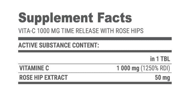 Vita-C Time Release 1000 - 100 comprimés