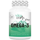 Huile de poisson oméga-3 1000 mg - 60 capsules de gel