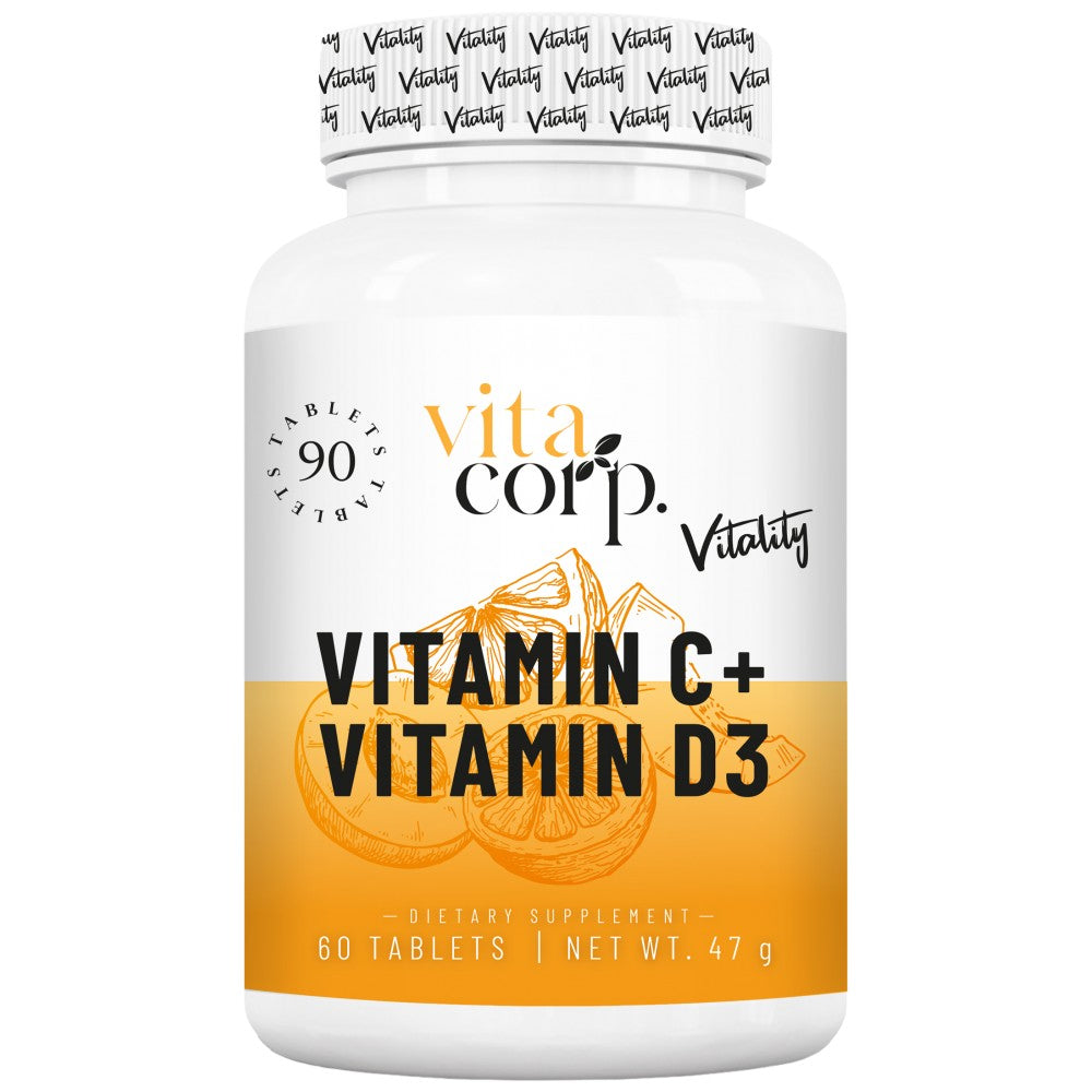 Vitamine C + vitamine D Vitality - 90 comprimés