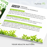 Multivitamines essentielles végétaliennes/120 capsules, 120 jours/ <tc>Nutravita</tc>
