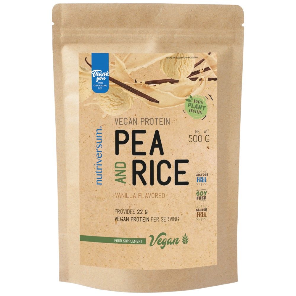 Protéine végétalienne | Pois et riz - 500 grammes