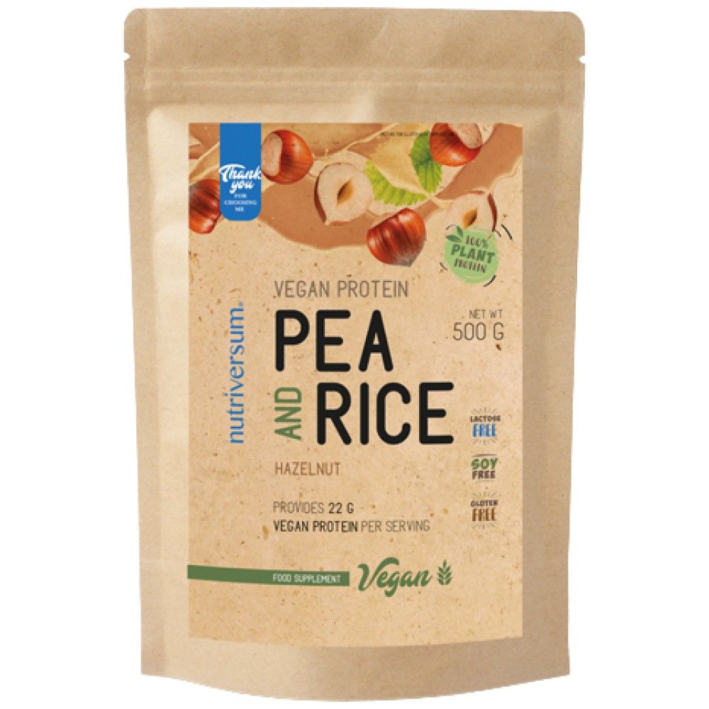 Protéine végétalienne | Pois et riz - 500 grammes