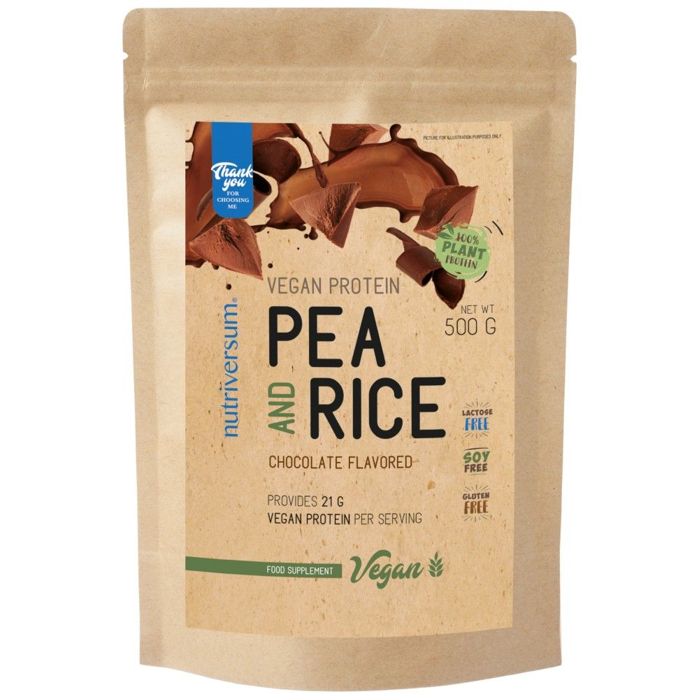 Protéine végétalienne | Pois et riz - 500 grammes