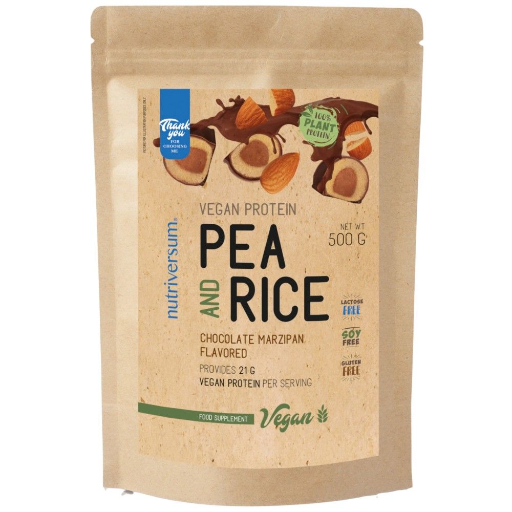 Protéine végétalienne | Pois et riz - 500 grammes