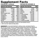 Support de vitamine végétalienne | Multivitamines et minéraux pour les capsules végétaliennes 90