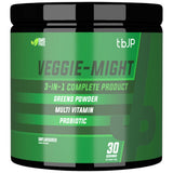 Veggie-Might | 3 en 1 Formule complète ~ Greens et multi-vitamines et probiotiques - 180 grammes