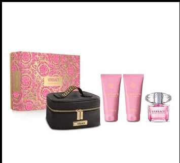 <tc>VERSACE</tc> Coffret de Noël 4 pièces Bright Crystal Eau de toilette en vaporisateur 90 ml