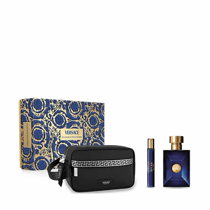 <tc>VERSACE</tc> Dylan Blue Pour Homme Eau De Toilette Vaporisateur 100 ml Coffret 3 Pièces