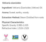 Huile de vétiver | 100% Pure Vetiveria Zizanioides - 10 ml